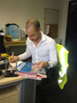 Kieran from the Guilds of Removers doing his annual inspection